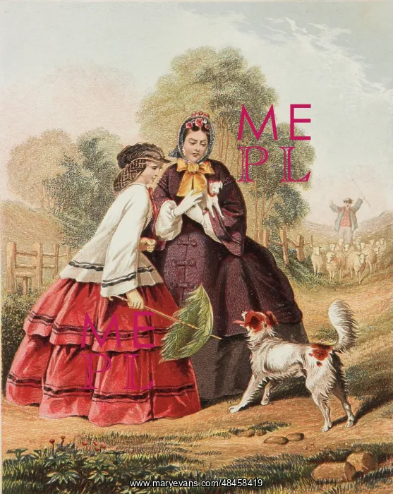 : Women and unwelcome dog : Women and unwelcome dog