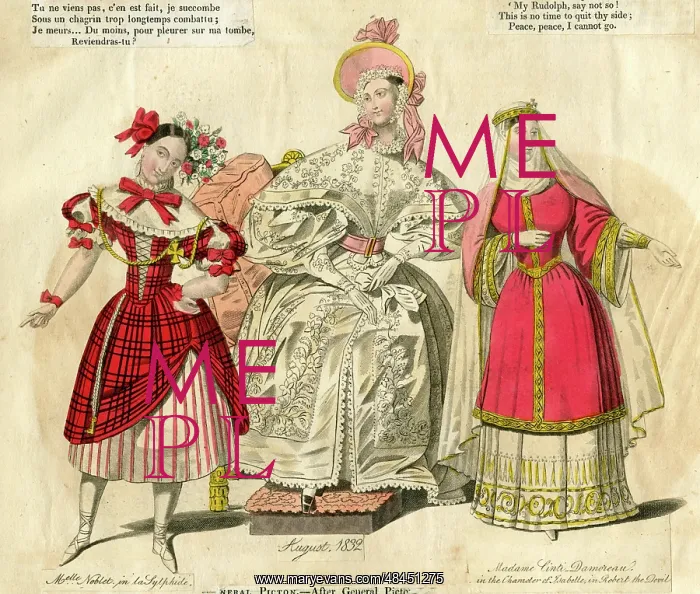 : Three women in various costumes : Three women in various costumes