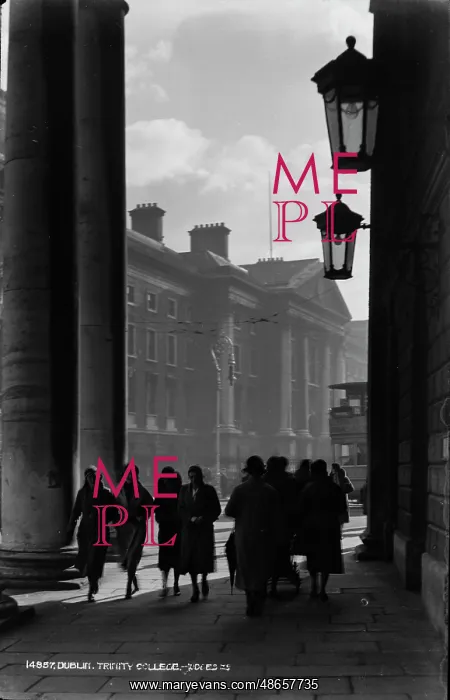  : Women Walking Past Trinity College