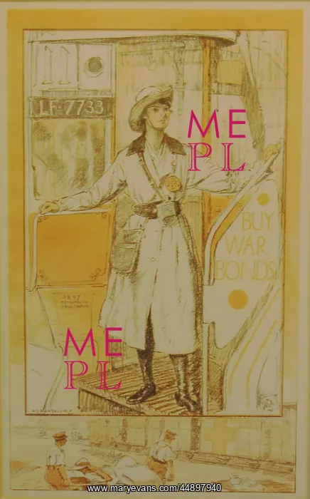 : Women War Work WW1 Bus Conductor : Women War Work WW1 Bus Conductor
