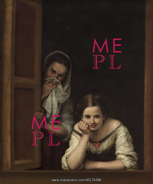 : Two Women at a Window, by Murillo : Two Women at a Window, by Murillo