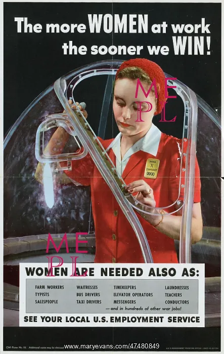 : The more women at work the sooner we win! Women are needed a : The more women at work the sooner we win! Women are needed a