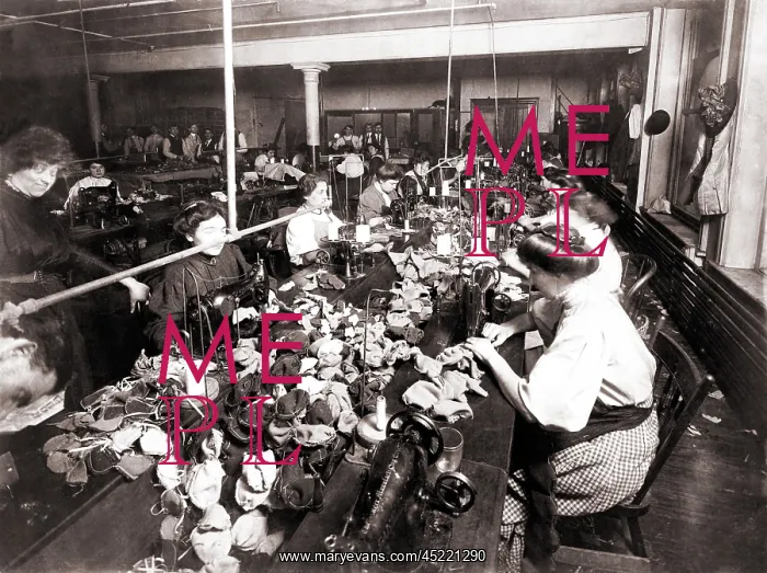 : Women workers sewing teddy bears in an sweat ? : Women workers sewing teddy bears in an sweat ?