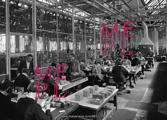 : Women workers in a tool factory in Berlin, 1929 : Women workers in a tool factory in Berlin, 1929