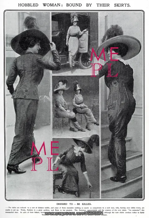 : Women's clothing in 1910 : Women's clothing in 1910