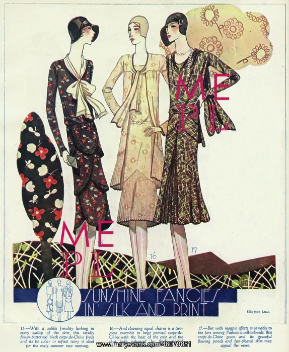 : Women's clothing 1929 : Women's clothing 1929