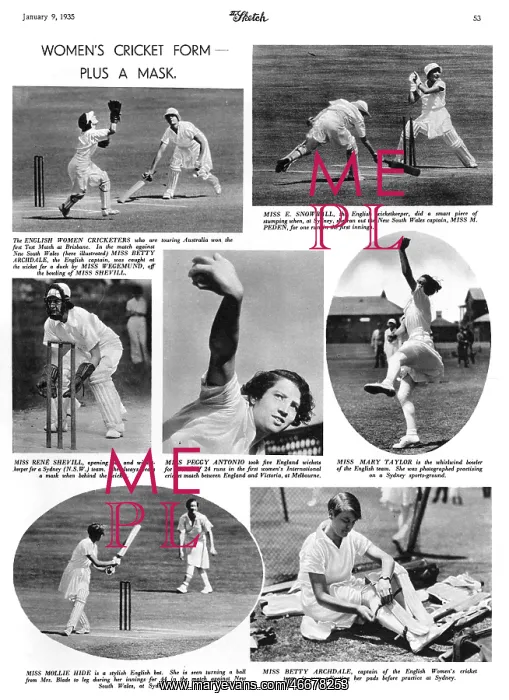 : Women's cricket tour, 1935 : Women's cricket tour, 1935