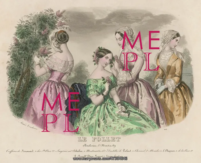 : Women's fashion 1850S : Women's fashion 1850S