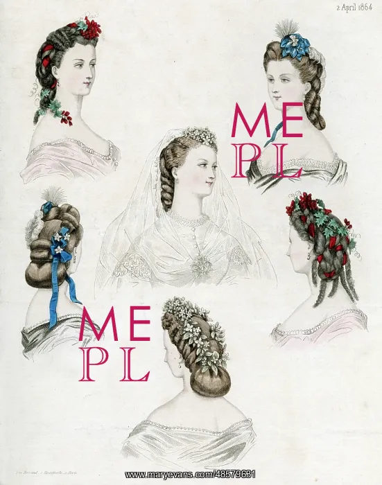: Women's hairstyles 1864 : Women's hairstyles 1864
