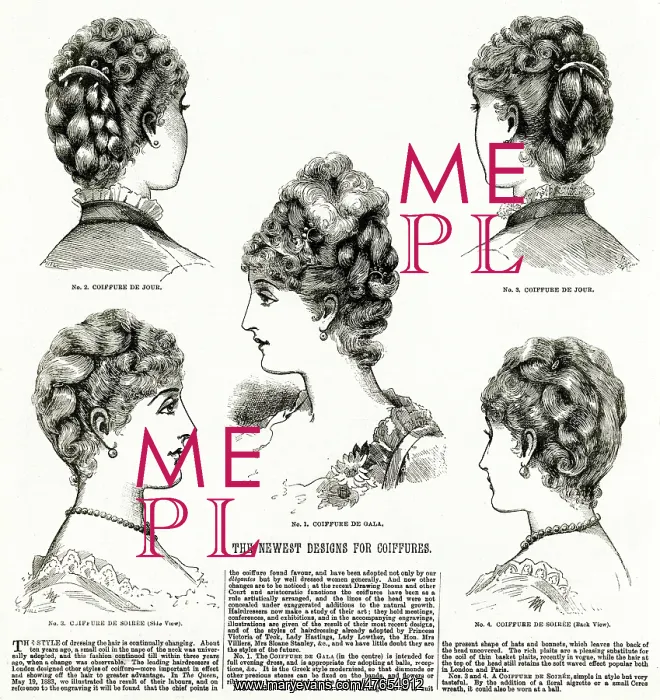 : Women's hairstyles 1886 : Women's hairstyles 1886