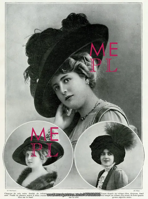  : Women's hats 1909