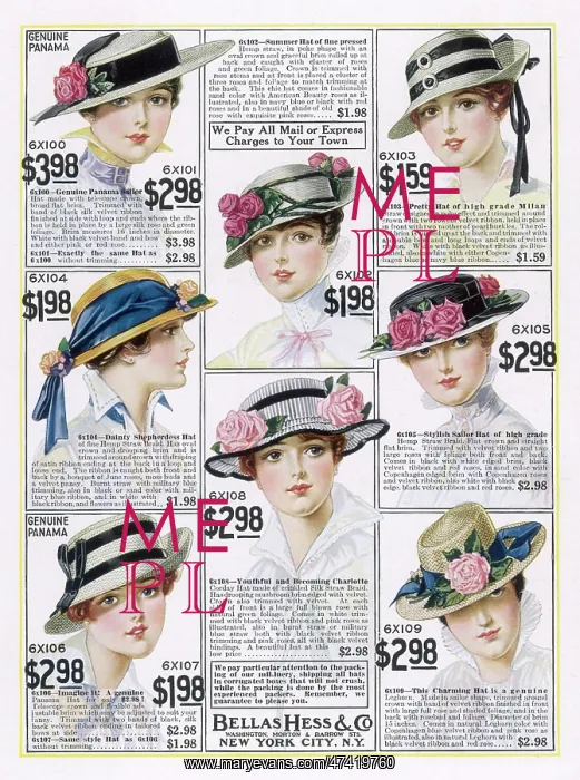 : WOMENS HATS 1916 : WOMENS HATS 1916