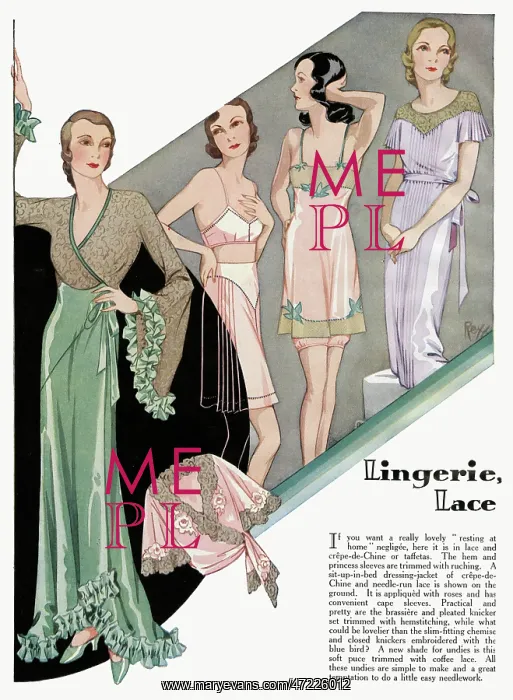 : Women's lingerie 1932 : Women's lingerie 1932