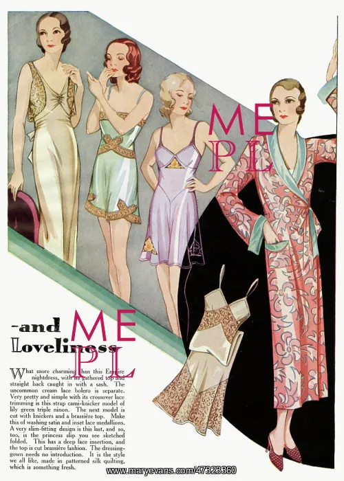 : Women's lingerie 1932 : Women's lingerie 1932