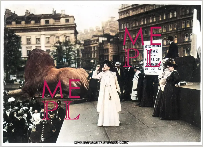 : Women's rights: Trafalgar Square demonstration, 1908 : Women's rights: Trafalgar Square demonstration, 1908