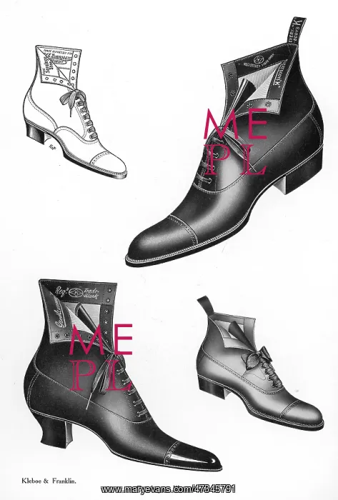 : Women's shoes 1908 : Women's shoes 1908