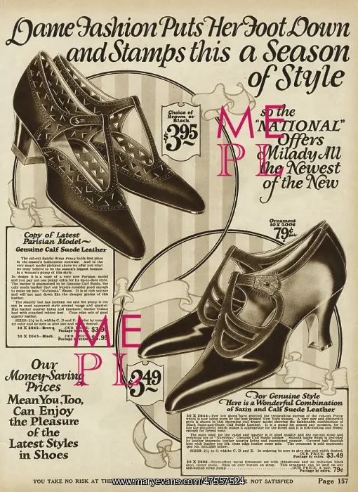 : Women's shoes 1924 : Women's shoes 1924