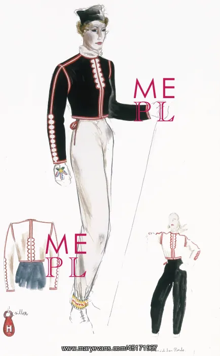 : Women's Ski Outfit 1930s : Women's Ski Outfit 1930s