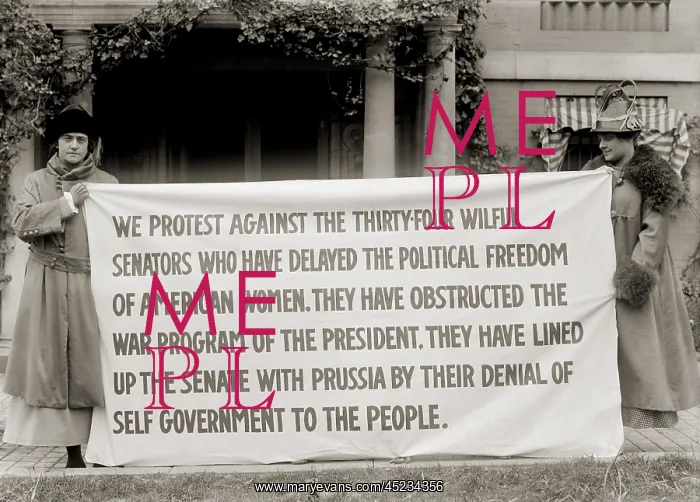 : Women's suffrage activists protest the U.S. ? : Women's suffrage activists protest the U.S. ?