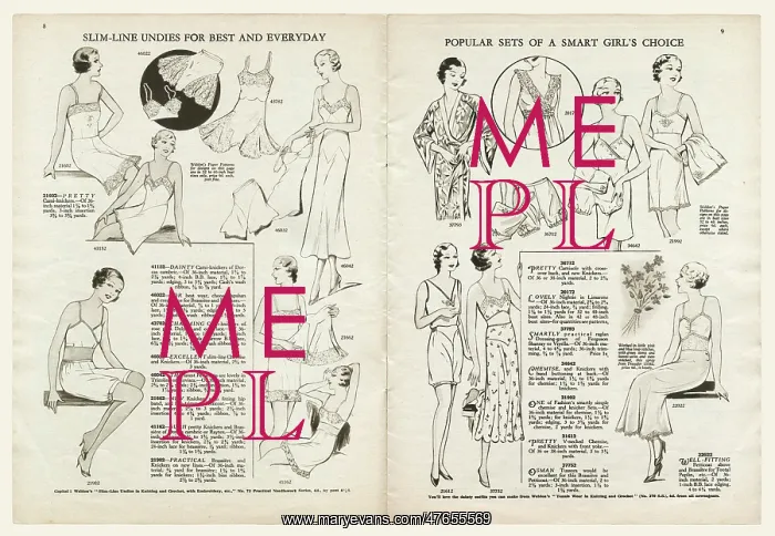 : Women's undergarments 1935 : Women's undergarments 1935