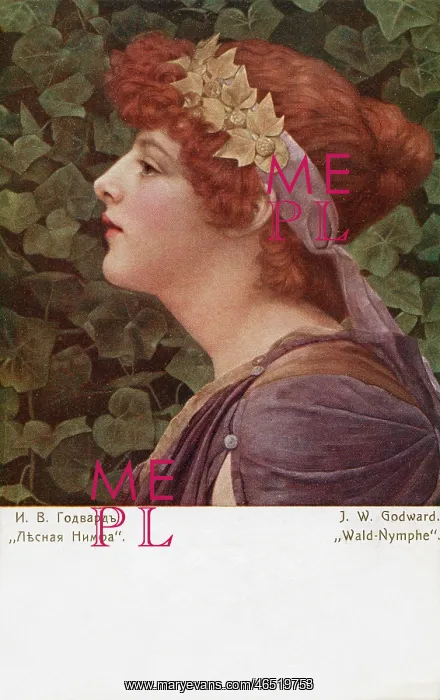 : A Wood Nymph or Dryad : A Wood Nymph or Dryad