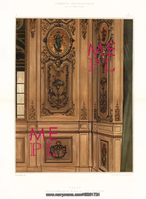 : Wood panels in the Museum of Decorative Arts : Wood panels in the Museum of Decorative Arts