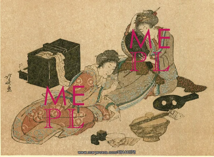  : Woodblock print after Hokusai