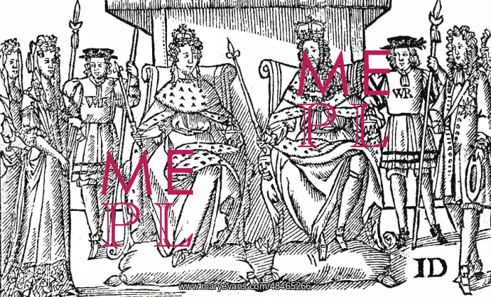 : A woodcut engraving titled The Protestants Joy : A woodcut engraving titled The Protestants Joy