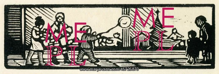  : Woodcut print in Come Christmas