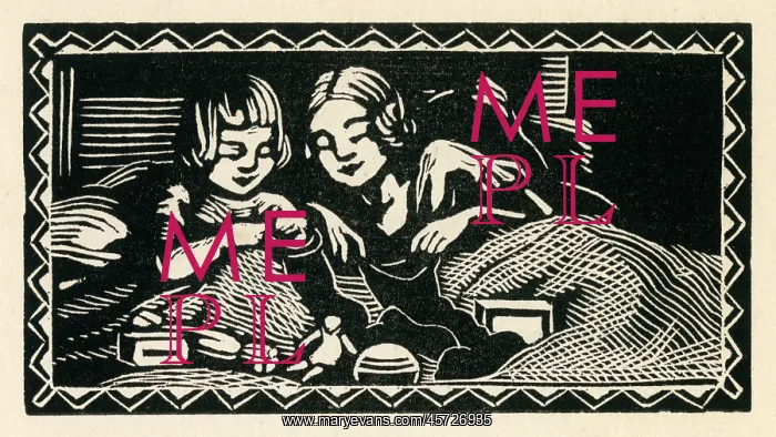 : Woodcut print in Come Christmas : Woodcut print in Come Christmas