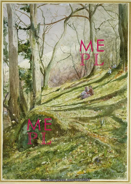 : Wooded Slope with four Figures : Wooded Slope with four Figures