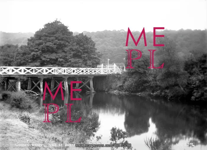 : Wooden Bridge, Vale of Avoca, Co. Wicklow : Wooden Bridge, Vale of Avoca, Co. Wicklow