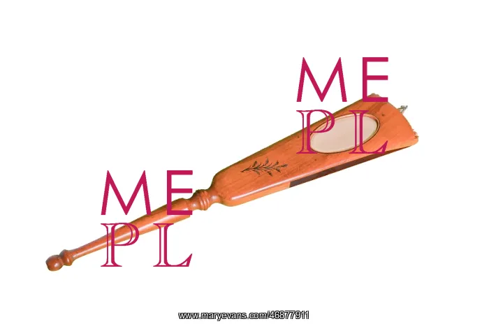 : Wooden fan with mirror : Wooden fan with mirror