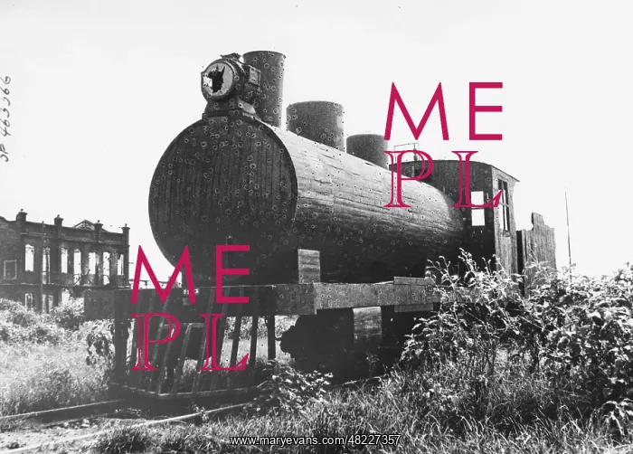 : A wooden locomotive : A wooden locomotive