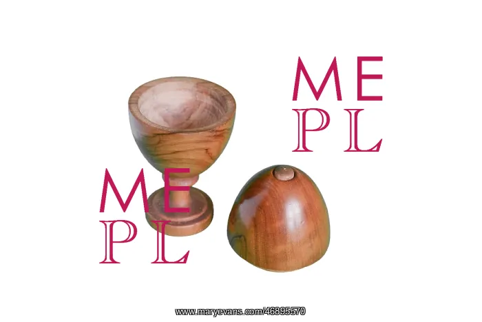 : Wooden portable egg cups : Wooden portable egg cups