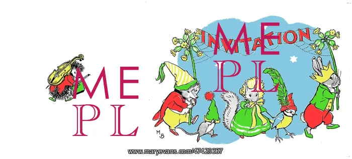 : Woodland creatures dressed in party hats : Woodland creatures dressed in party hats