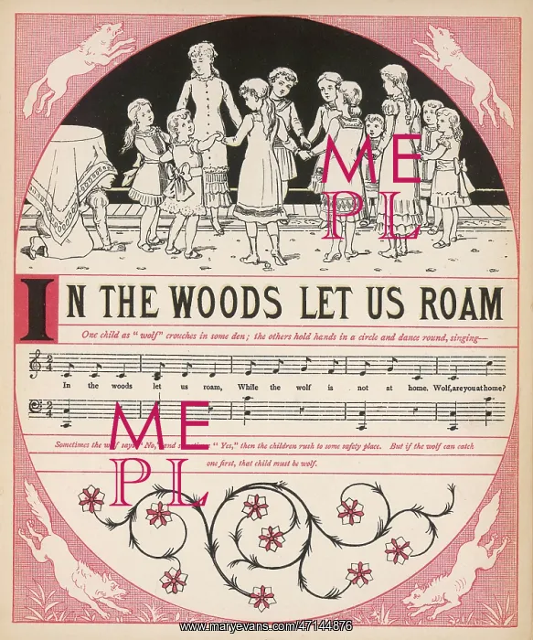 : In the woods let us roam, words and music : In the woods let us roam, words and music