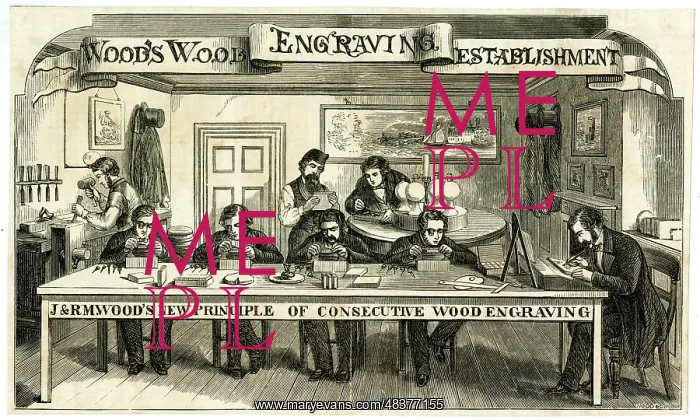 : Wood's Wood Engraving Establishment : Wood's Wood Engraving Establishment