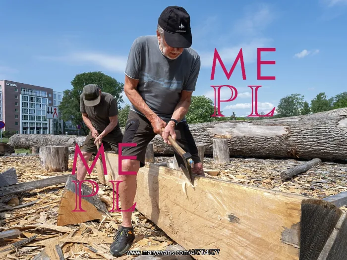 : Woodworking, Sandefjord Viking Park, Vestfold, Norway : Woodworking, Sandefjord Viking Park, Vestfold, Norway