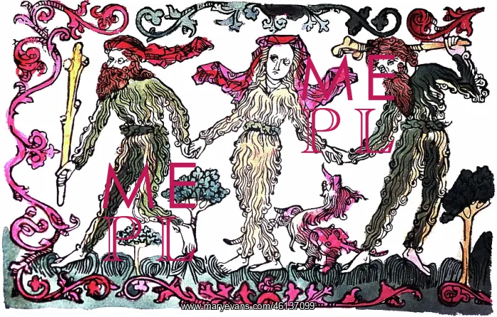 : Woodwoses, 15th century : Woodwoses, 15th century