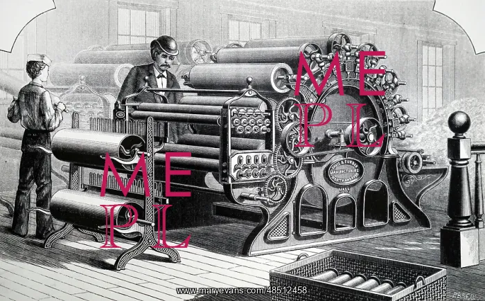: Wool carding engine by Davis & Furber, North Andover : Wool carding engine by Davis & Furber, North Andover