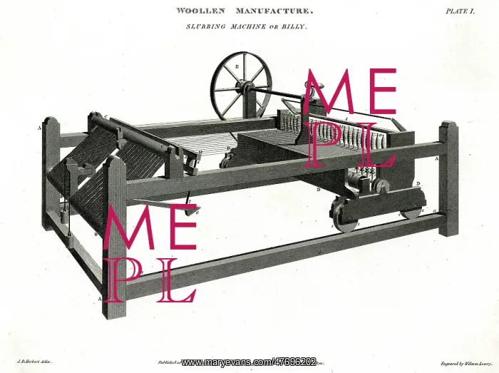  : Woollen Manufacturing - Slubbing Machine or Billy