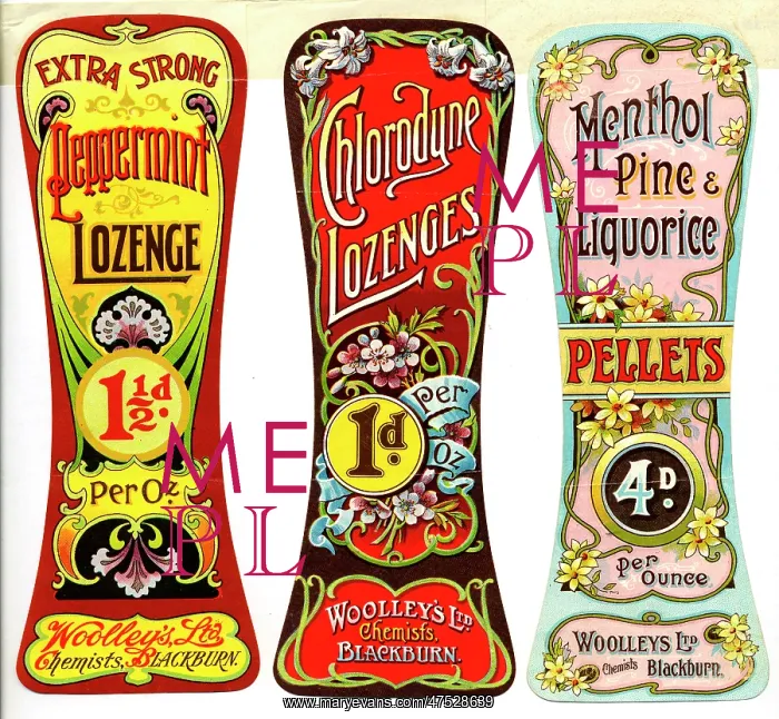 : Woolley's Chemists labels : Woolley's Chemists labels