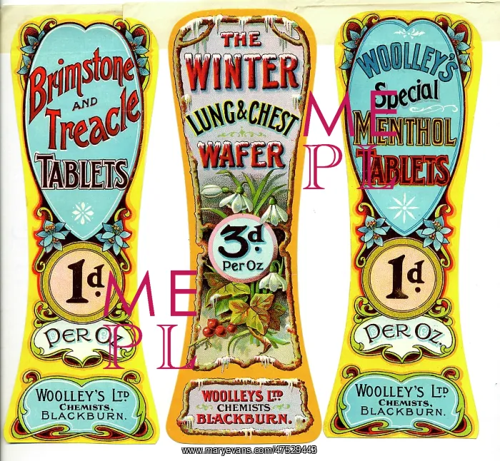 : Woolley's Chemists labels : Woolley's Chemists labels