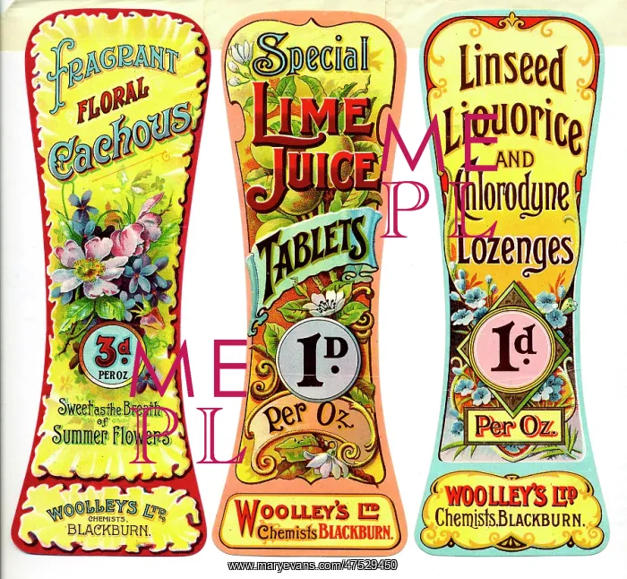 : Woolley's Chemists labels : Woolley's Chemists labels