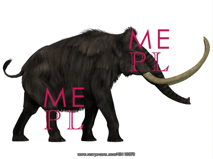 : Woolly Mammoth, side view : Woolly Mammoth, side view