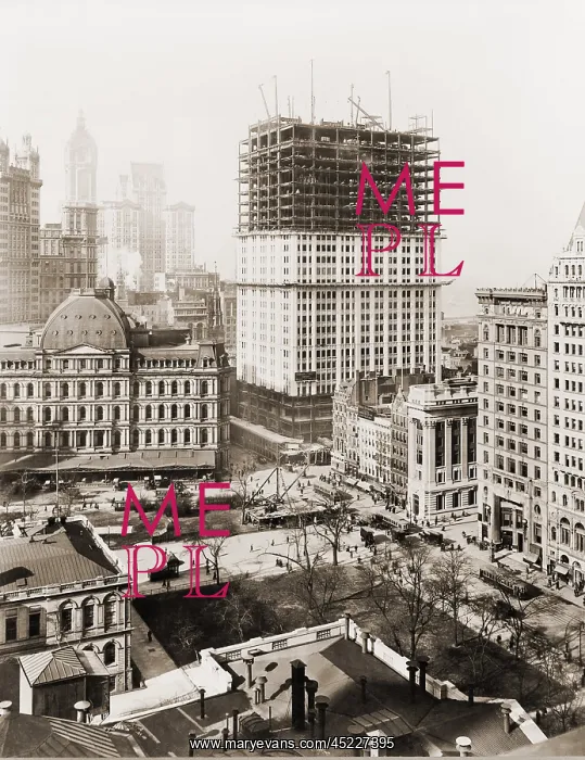 : Woolworth Building, partially-constructed ? : Woolworth Building, partially-constructed ?