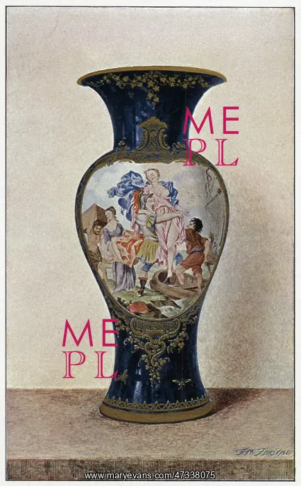 : WORCESTER CHINA VASE 2 : WORCESTER CHINA VASE 2