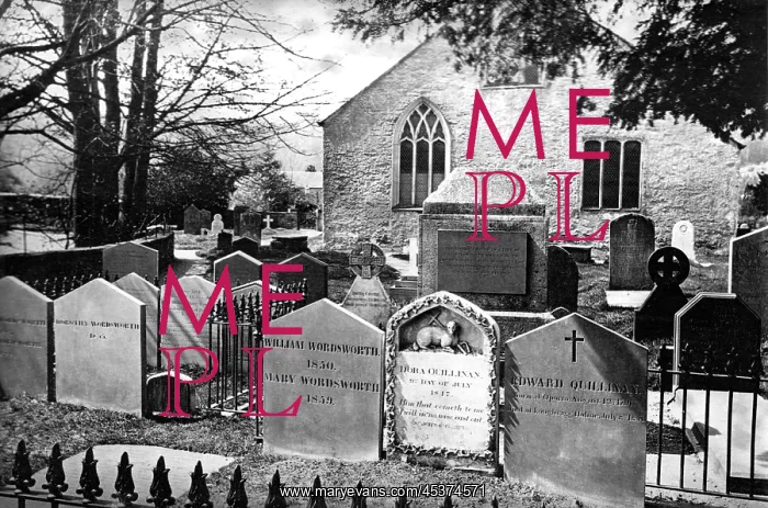 : Wordsworth's grave, Grasmere, Cumbria : Wordsworth's grave, Grasmere, Cumbria