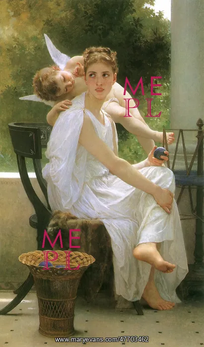 : Work Interrupted, by Bouguereau : Work Interrupted, by Bouguereau
